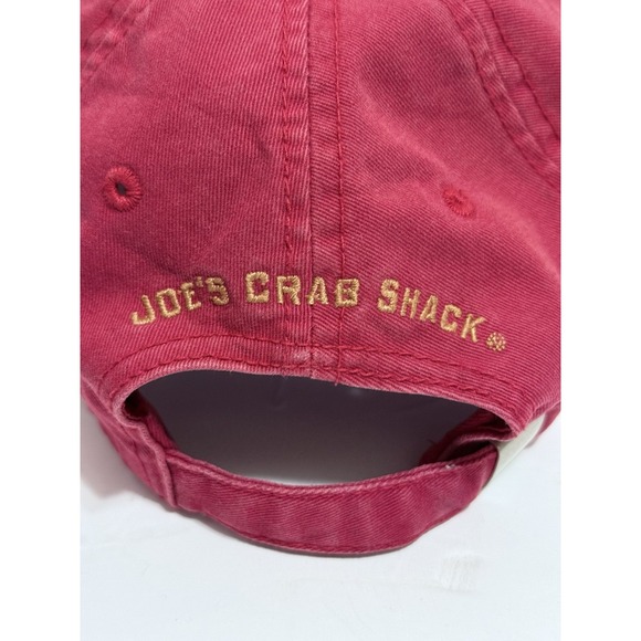 Joe's Since '91 Slideback Hat Red OSFA Adjustable Embroidered Patch Cotton VTG - Picture 4 of 14